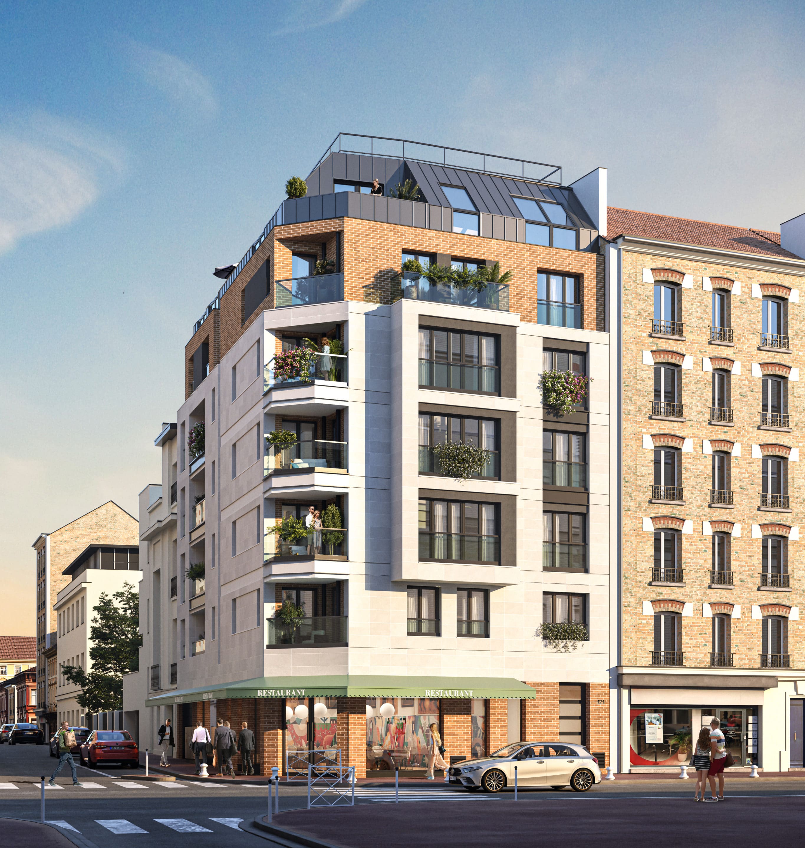 façade programme 69 Michel Ange, immeuble Paris 16